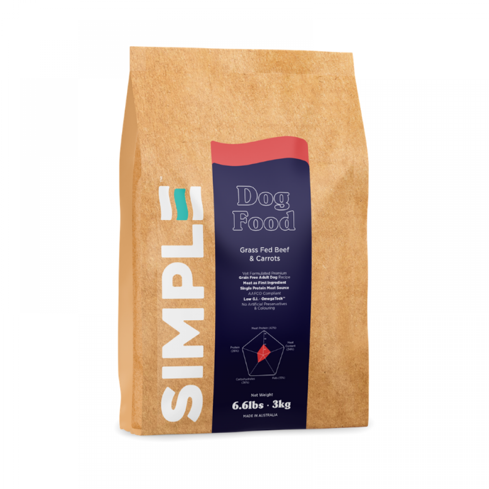 SIMPLE Grass Fed Beef & Carrots 3KG SIMPLE Grass Fed Beef & Carrots 3KG