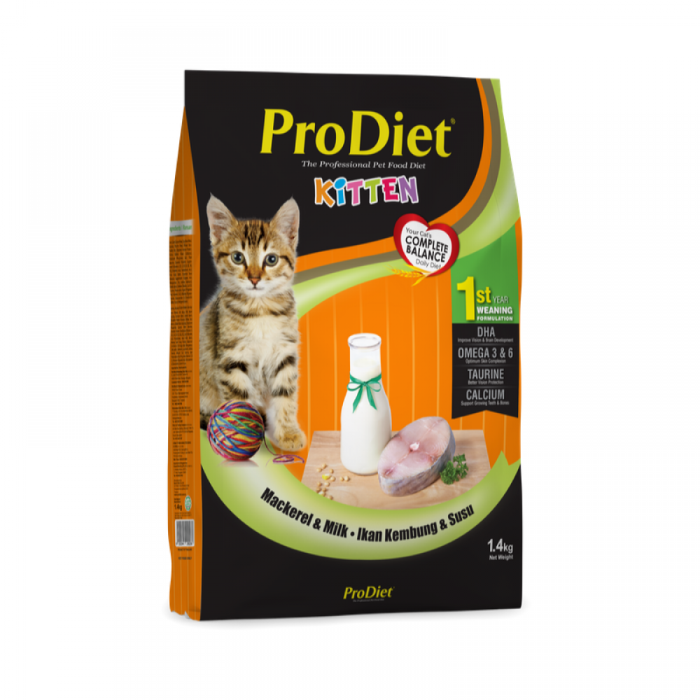 ProDiet 1.4KG Kitten Milky Mackerel Dry Food ProDiet 1.4KG Kitten Milky Mackerel Dry Food